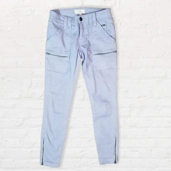 ❤️ Joie ❤️| Lavender Park Moto-style Cropped Skinny Pants Sz 24 - Picture 2 of 7